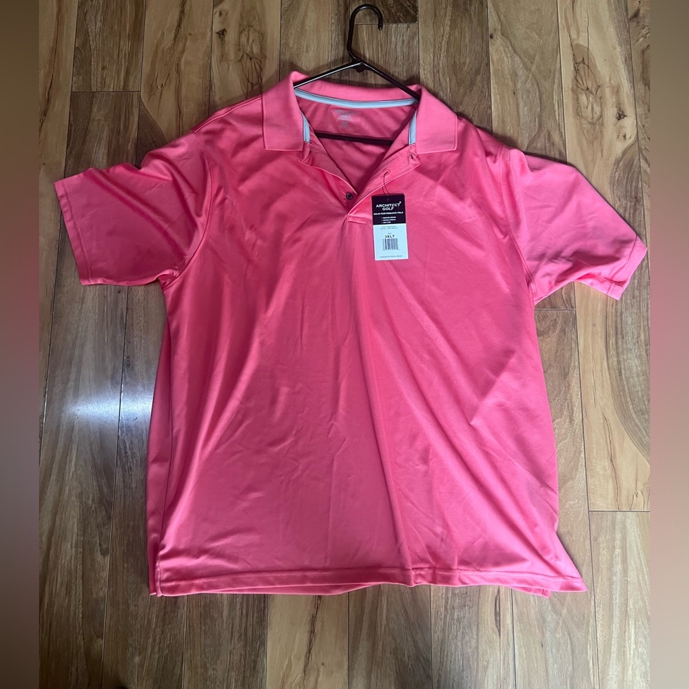 NWT Men’s Architect GOLF Polo Shirt Lightweight Performance 3XLT